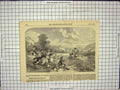 Original Old Antique Print 1852 Stag Hunting Reign George Ii Sport Horses 19th