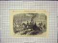 Old Antique Print 1866 Prince Wales Trentham Staffordshire Barlaston Hall 19th