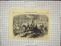 Old Print Ref.893 1866 Prince Wales Trentham Staffordshire Barlaston Hall