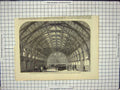 Original Old Antique Print Drill Shed West Riding Battalion Artillery Yorkshire
