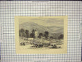 Original Old Antique Print Scott Centenary Fete Newark Castle Selkirk Scotland