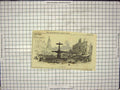 Original Old Antique Print 1866 Market Place Fountain Street Valencia Victorian