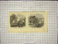 Old Antique Print Scene Destruction Marble Arch Railings Hyde Park London