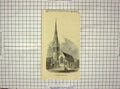 Original Old Antique Print Independent Church Glasgow Architecture Scotland