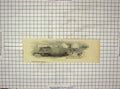 Original Old Antique Print General View Richborough House Ruins Antque