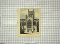 Original Old Antique Print West Front Bath Abbey Church Cathedral Architcture