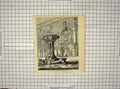 Original Old Antique Print Pant Freemen'S Hospital Newcastle-Upon-Tyne Building