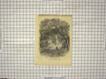 Original Old Antique Print View Huyton Lodge Knowsley Trees Gate