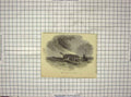 Original Old Antique Print Scene American Vessel Ship Fire Weymouth England Sea