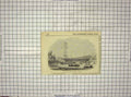 Original Old Antique Print Launch Ship Waterwitch Cowes Isle Wight 19th Century