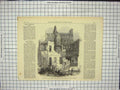 Original Old Antique Print House St. James Park Judge Jeffereys