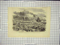 Original Old Antique Print Unveiling Statue Late Sir Henry Ward