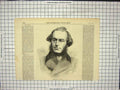 Original Old Antique Print Late John Leech Born In Surrey