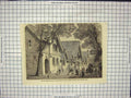 Original Old Antique Print New Elephant House In Regent'S Park