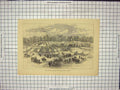 Original Old Antique Print Bath And West England Agricultural Show