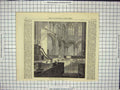 Original Old Antique Print Interior Romsey Abbey Church English