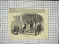 Original Old Antique Print Royal Visit Zoo Lions Tigers Wombwell'S