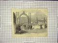 Original Old Antique Print Visit To Scotland Fort William Ceremony 19th Century