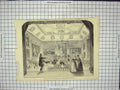 Original Old Antique Print Royal Theatricals Windsor Castle Play 19th Century