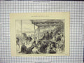 Original Old Antique Print Agriculture Society'S Show Horses Windsor Victorian