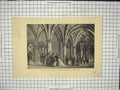 Original Old Antique Print Royal Wedding Guests Edward Iii Windsor