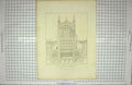 Original Old Antique Print 1818 Gloucester Cathedral Architecture Keux Ansted