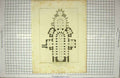 Original Old Antique Print 1821 Canterbury Cathedral Church Plan Crypts Gladwin