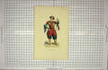 Original Old Antique Print Colour Man Costume Weapons Mercier