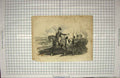Original Old Antique Print Prince Orange Distributing Medals War 1815 Engraving