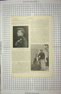 Antique Old Print 1900 Duke Manchester Eloff Guttman France Social Jester 20th
