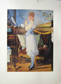 Original Old Antique Print Nana Royal Coach Make Up C.1877 19th