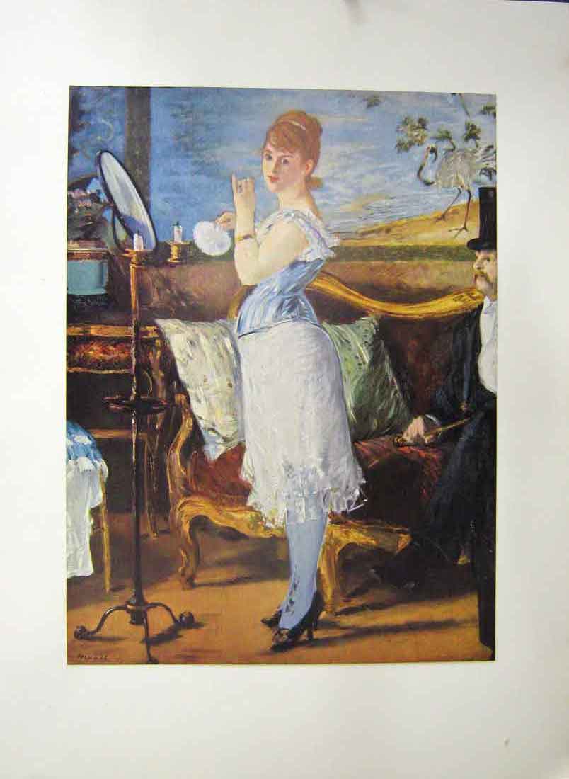 Original Old Antique Print Nana Royal Coach Make Up C.1877 19th