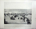 Original Old Antique Print Beach Scheveningen Holland Brandenburg Gate Berlin