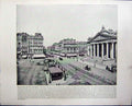 Old Antique Print Anspach Brussels Belgium Hof-Burg Theatre Vienna Italy