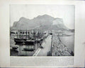 Old Antique Print Palermo Monte Pellegrino Sicily Piazzetta Venice Italy