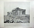 Old Antique Print Parthenon Athens Italy Winter Palace Petersburg Russia