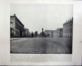 Original Old Antique Print Unter Den Linden Berlin Quays Antwerp Belgium Ships