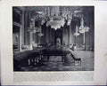 Old Antique Print Throne-Room Buckingham Palace Pennsylvania Washington