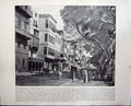 Original Old Antique Print Ezbekiyeh Street Cairo Egypt Kremlin Moscow Russia