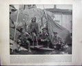 Original Old Antique Print People Group Lapps Norway Stockholm Sweden