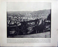 Old Antique Print Panorama Florence Italy Collosseum Rome Architecture