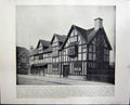 Original Old Antique Print Shakespeare Stratford-On-Avon Rue De Rivoli Paris