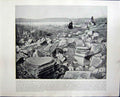 Original Old Antique Print Capernaum Galilee Palestine Village Calcutta India