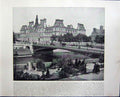 Old Antique Print Hotel De Ville Paris France Thames Embankment Obelisk 19th