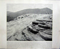 Original Old Antique Print Hot Springs Yellowstone Park White House Washington