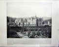 Original Old Antique Print Abbotsford Scotland Forum Rome Italy Architcture