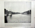 Original Old Antique Print Mahmudiyah Canal Egypt Volksgarten Theseum Vienna