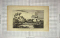 Original Old Antique Print View Stirling Castle Highlands Scotland Architecture