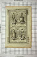 Original Old Antique Print Lord Mayor London Mayoress Merchant London Hogg