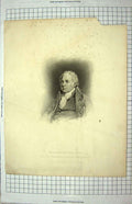 Original Old Antique Print 1822 Portrait William Shield Woolnoth Engraving 19th